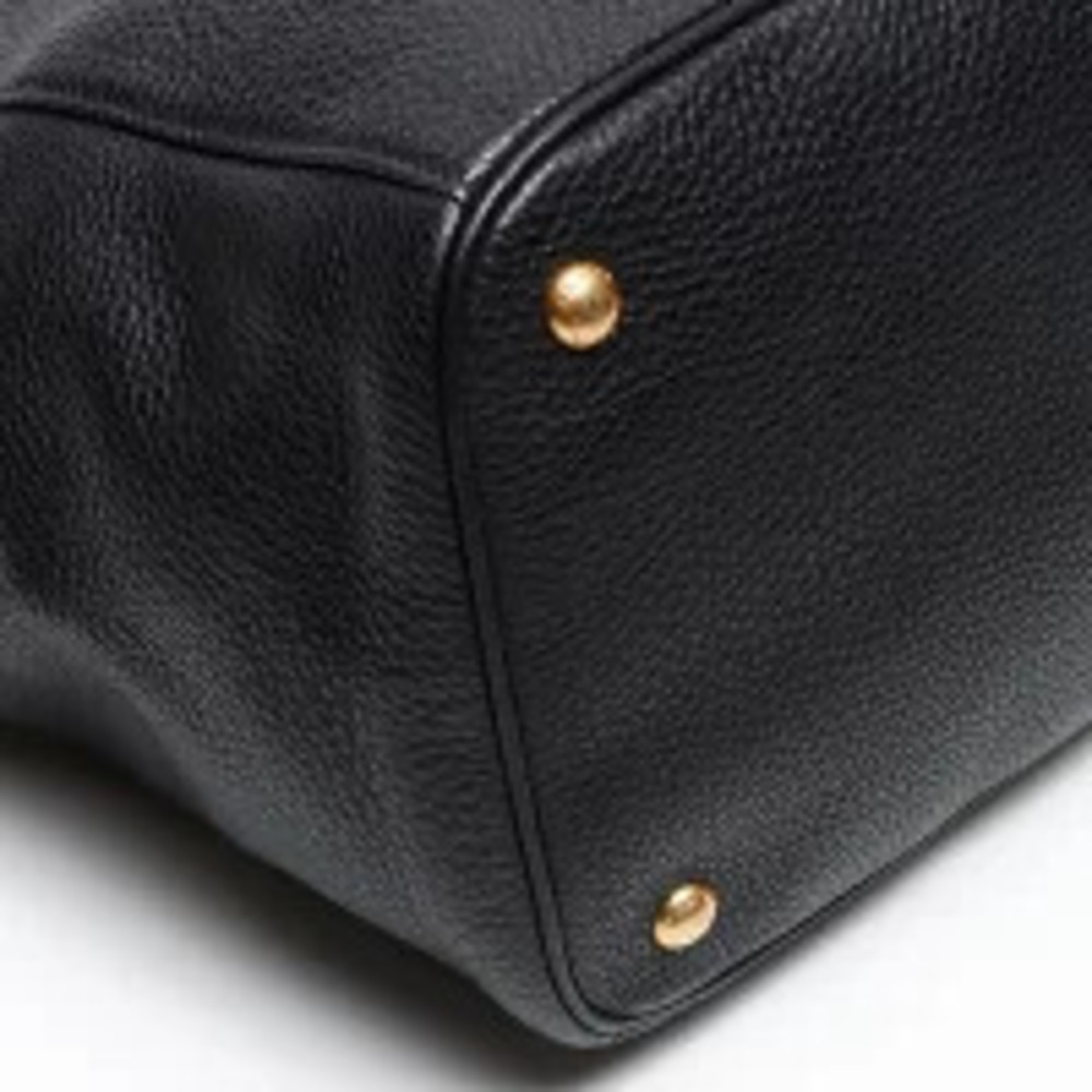 Prada Vitello Daino Shoulder Tote Bag Black - Picture 6 of 13